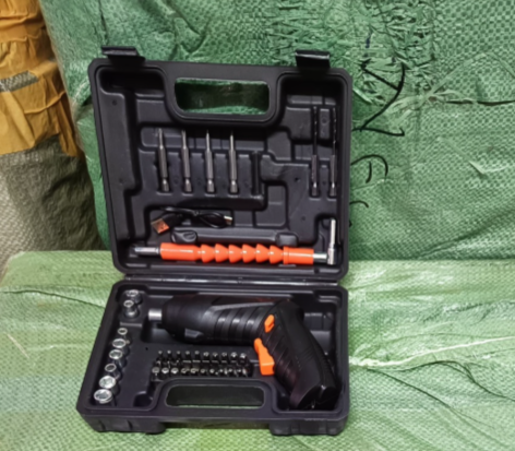 47-Piece Cordless Electric Screwdriver/ Drill Set