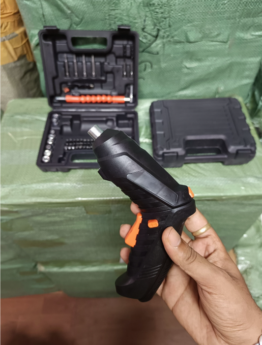 47-Piece Cordless Electric Screwdriver/ Drill Set